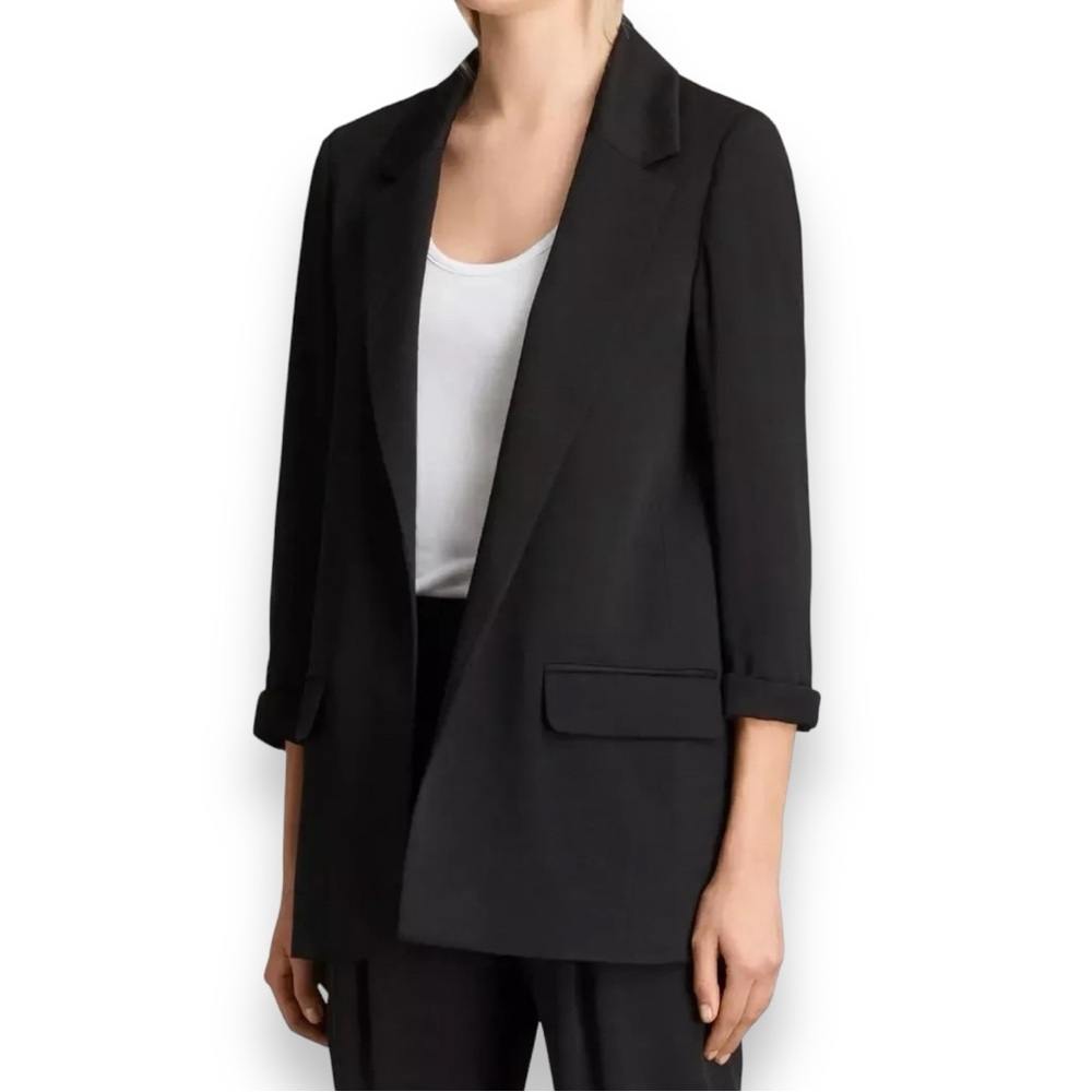 ALL SAINTS Aleida Open Front Blazer in Black Size 10
